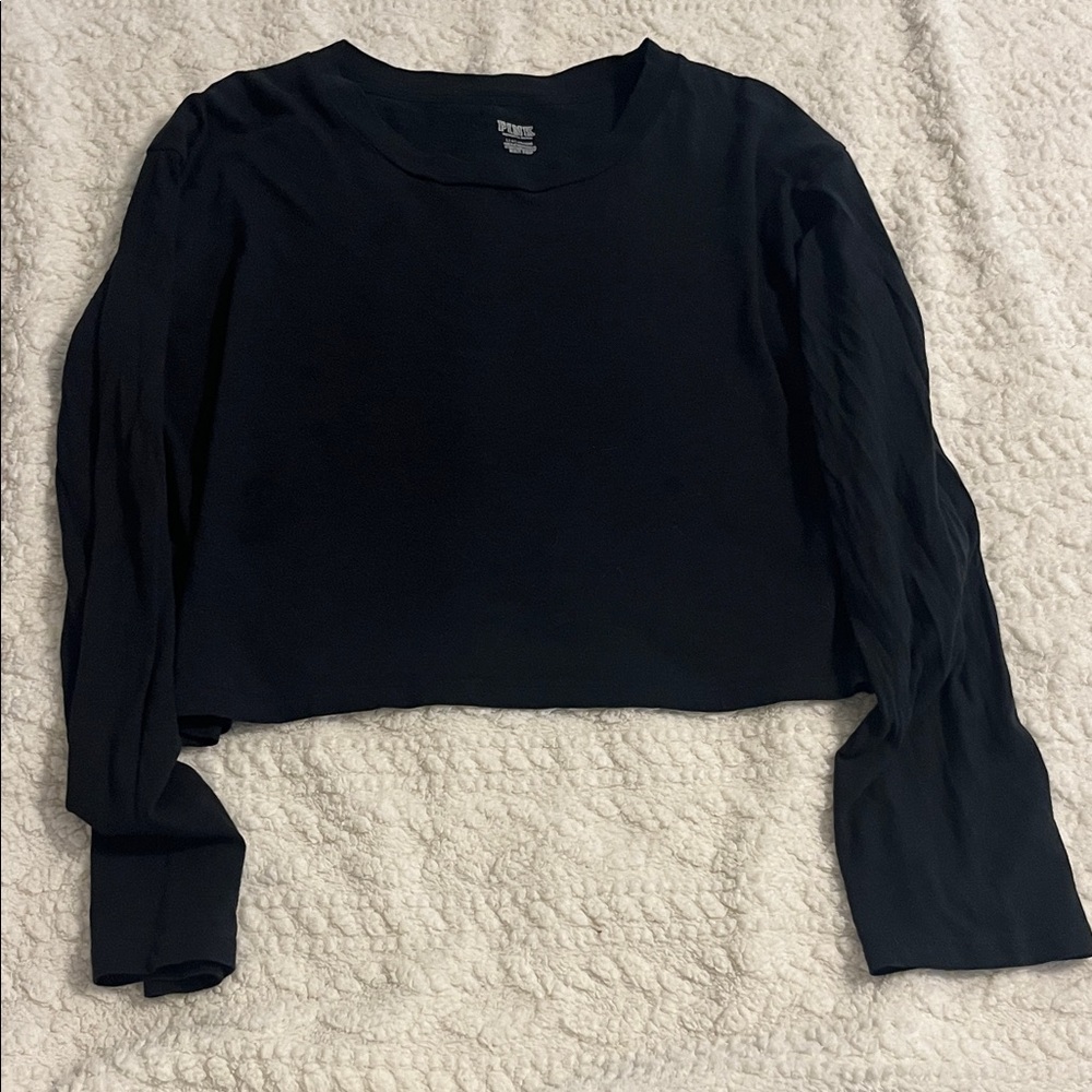 Victoria's Secret Black Long Sleeve Tee